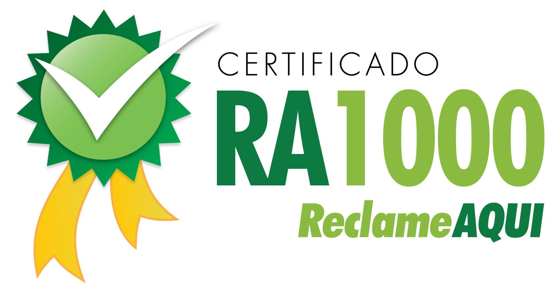 Selo RA1000 do Reclame Aqui